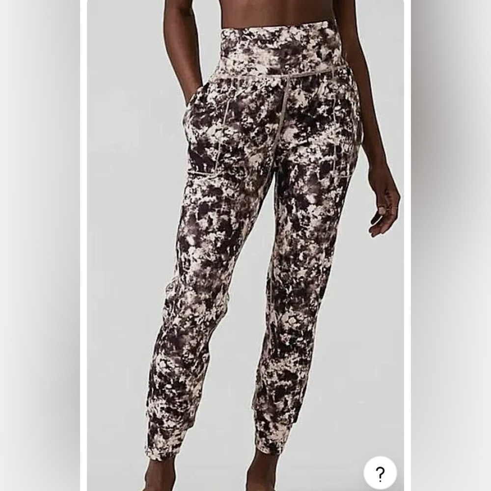 Athleta Women's Small Salutation Printed Jogger in Floral Tie Dye
